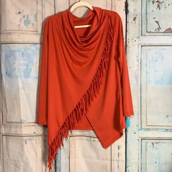 Sweaters - Fringe Cardigan Wrap